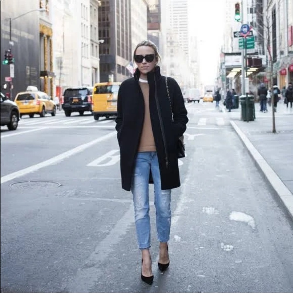 J Crew Stadium Cloth by Nello Gori Wool Coat